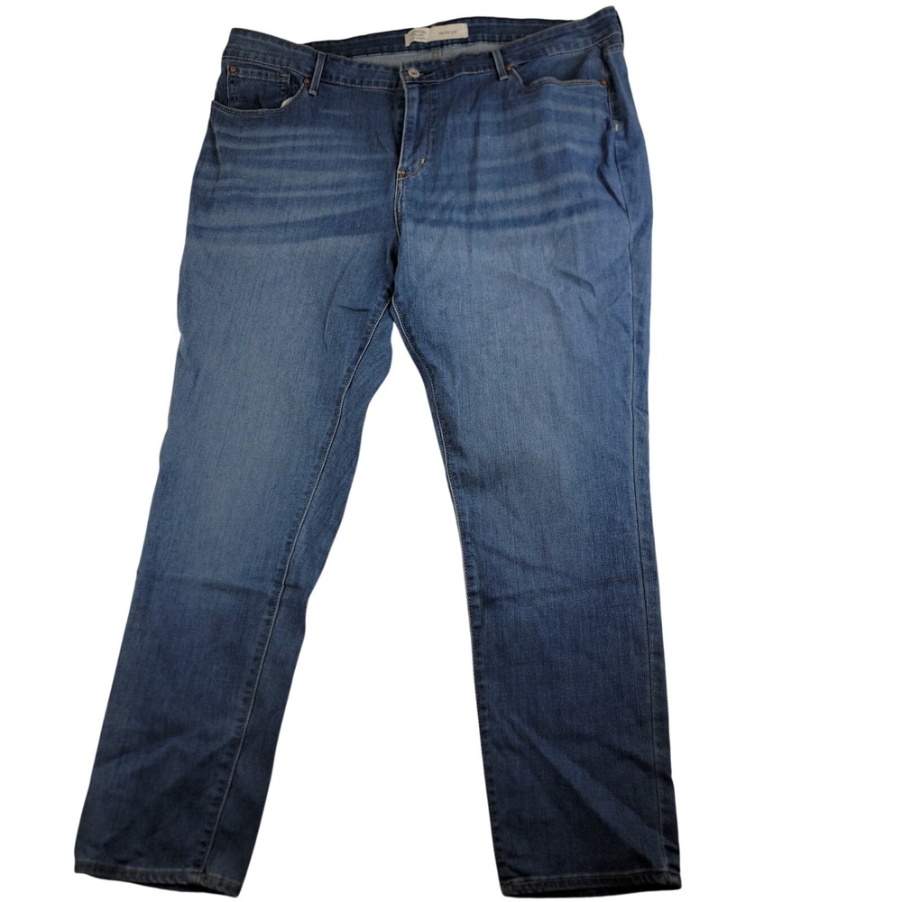 Signature Levi Strauss Womens Mid Rise Slim Blue Jeans Medium Wash SKU 1304